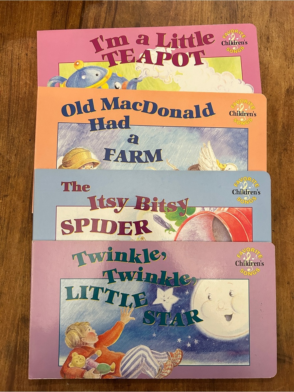 1999 Rare Vintage Favorite Children's Songs Board Book Set kid children
